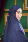 Telekung Layla Blue Black